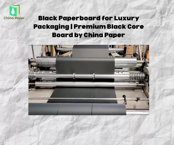 Cartulina negra para empaques de lujo | Tablero de núcleo negro premium de China Paper