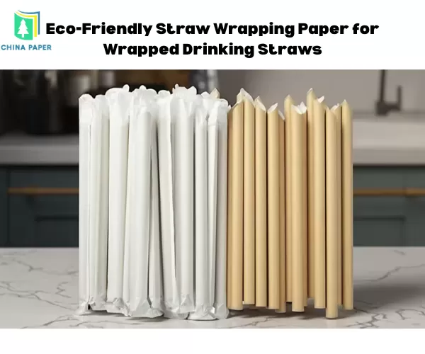 Papel de envoltura ecológico para pajitas envueltas