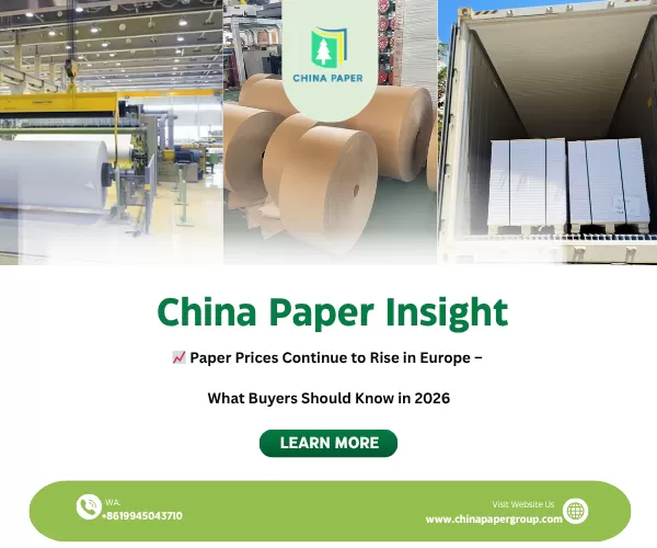Los precios del papel continúan subiendo en Europa – Lo que los compradores deben saber en 2026