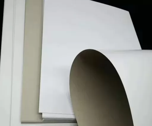 Cartón Dúplex con reverso gris