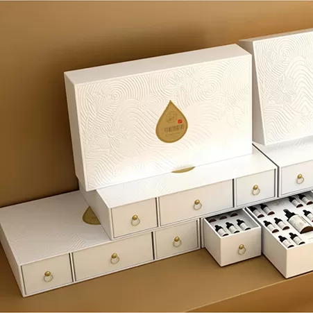 Caja de regalo de cuidado de la piel y maquillaje de alta gama