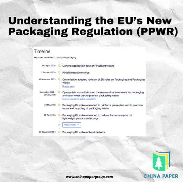 Entendiendo el nuevo Reglamento de Envases de la UE (PPWR) y sus implicaciones para los exportadores de papel